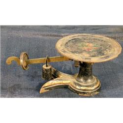 Cast-Iron  balance scale w/ original paint   circa 1900