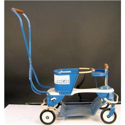 Taylor Tot  1940's baby stroller  - blue / white