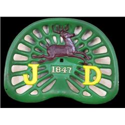 Cast-iron  "John Deere"  tractor seat   1847  J D