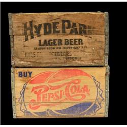 Lot of 2  Wooden Boxes: