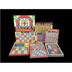 Lot of 6 early Punchboards: