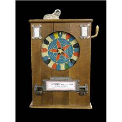1897 5 Cent Schall Side Handle 1 Wheel Game