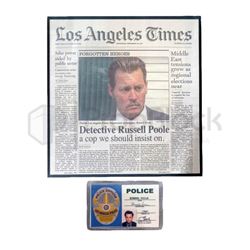 City of Lies Newspaper & Badge