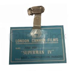 Superman IV Crew Badge