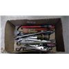 Image 3 : TOOL BOX & BOX OF TOOLS (HAMMERS, WRENCHES, ETC)