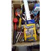 Image 1 : LOT OF SPEED WRENCHES, HAMMERS, TIRE REPAIR KIT, ETC
