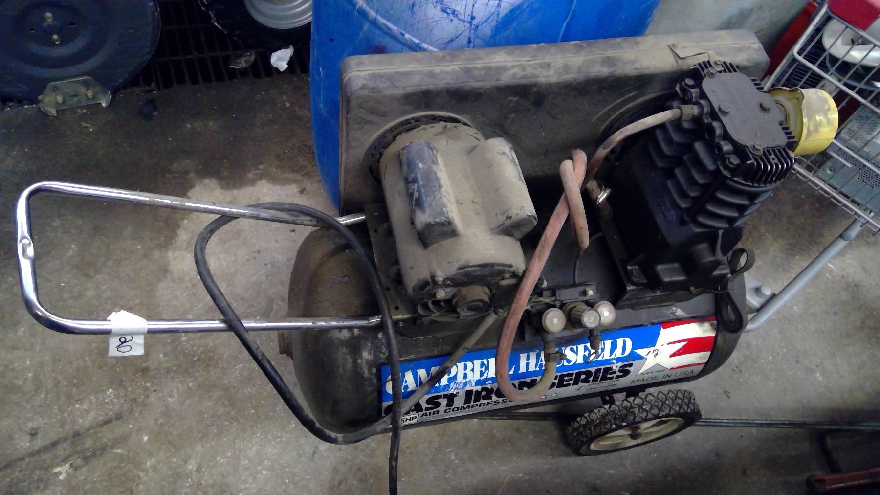 CAMPBELL HAUSFELD 20 GALLON AIR COMPRESSOR (2.5 HP) Schmalz Auctions CAMPBELL HAUSFELD 20 GALLON AIR COMPRESSOR (2.5 HP) Schmalz Auctions