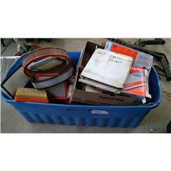 TUB OF FILTERS & BEARINGS, ETC