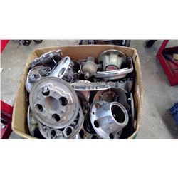 TWO BOXES OF HUBCAPS & WHEEL NUT COVERS