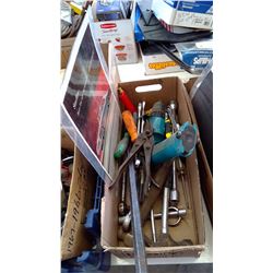 BOX OF MISC TOOLS, 1965 OLDS ADVERTISING