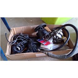 LOT OF CAR HEATER, CHEVY ALTERNATOR, 1960'S CHEVY POWER STEERING PUMP