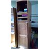 Image 1 : OAK STORAGE UNIT 97"H, 24.5"W, 31"D