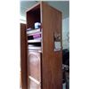 Image 3 : OAK STORAGE UNIT 97"H, 24.5"W, 31"D