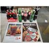 Image 1 : 12 FULL POP BOTTLES & TWO COCA COLA ADVERTISING PIECES
