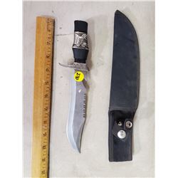 STAINLESS STEEL HUNTING KNIFE W/ SHEATH