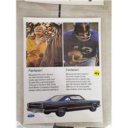 LOT OF FORD ADVERTISING (4)