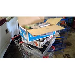 2 Boxes of Music Tapes w/ VCR & Box of Miscellaneous Manuals