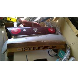 Impala Tail Light & Spoiler w/ 1966 Impala Lower Bucket Seat Skirts