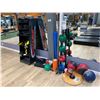 Image 1 : LOT ASSORTED BOXING MATS, GLOVES, TRX SUSPENSION TRAINER, MEDICINE BALLS, KETTLEBELLS & CONTENTS