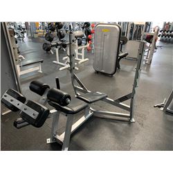 GREY COMMERCIAL DECLINE BARBELL BENCH PRESS