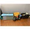 Image 2 : LOT OF MEDICINE BALLS, ROLLERS, STEP UPS & ASSORTED EXERCISE EQUIPMENT