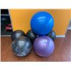 Image 1 : 6 ASSORTED SIZED EXERCISE BALLS