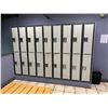 Image 3 : CONTENTS OF MENS LOCKER ROOM INCLUDING ; 28 DOUBLE DOOR LOCKER SYSTEM & 2 WOOD AND METAL CHANGE