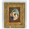 Image 1 : Oil on Board Painting Portrait of Maria and Jesus