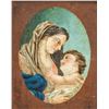 Image 2 : Oil on Board Painting Portrait of Maria and Jesus