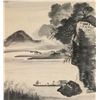 Image 4 : Framed Korean/Chinese WC on Paper Landscape Pair