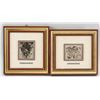 Image 1 : Two Lithographs on Silver Plate "SPILIMBERGO"