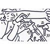 Image 3 : Keith Haring After American Pop Mixed Media on Paper