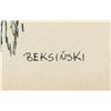 Image 4 : Polish Surrealist Ink on Paper Signed Illegibly