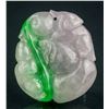 Image 1 : Burma Three Colour Jadeite Carved Pendant