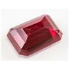 Image 1 : 20.65ct Emerald Cut Blood Red Ruby Gemstone GGL