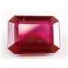 Image 2 : 20.65ct Emerald Cut Blood Red Ruby Gemstone GGL