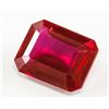 Image 3 : 20.65ct Emerald Cut Blood Red Ruby Gemstone GGL