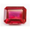 Image 1 : 9.45ct Emerald Cut Red Ruby Gemstone GGL
