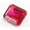 Image 2 : 9.45ct Emerald Cut Red Ruby Gemstone GGL