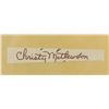 Image 1 : GSA Certified Christy Mathewson Cut Signature