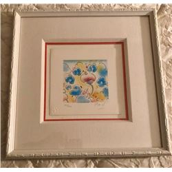 Peter Max "Spring" vintage litho pencil signed