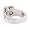 Image 3 : 4.06 ctw Cubic Zirconia and Diamond Ring - 18KT White and Rose Gold