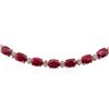 Image 2 : 14KT White Gold 37 ctw Ruby 1.70 ctw Diamond Necklace