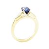 Image 4 : 1.30 ctw Sapphire and Diamond Ring - 14KT Yellow Gold