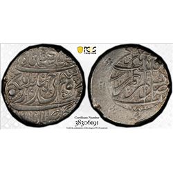 ISLAMIC - ZAND: Karim Khan, 1753-1779, AR 2 abbasi, Rasht, AH1182. PCGS AU55