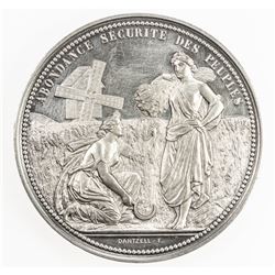 FRANCE: AR medal (64.61g), 1860. AU