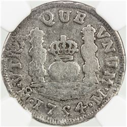 MEXICO: Fernando VI, 1746-1759, AR real, 1754-Mo. PCGS G-VG