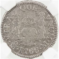 MEXICO: Carlos III, 1759-1788, AR real, 1766-Mo. PCGS F