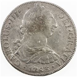 MEXICO: Carlos III, 1759-1788, AR 8 reales, 1783-Mo. VF
