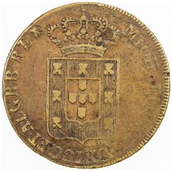 PORTUGAL: Miguel I, 1828-1834, AE pataco (40 reis), 1831. F